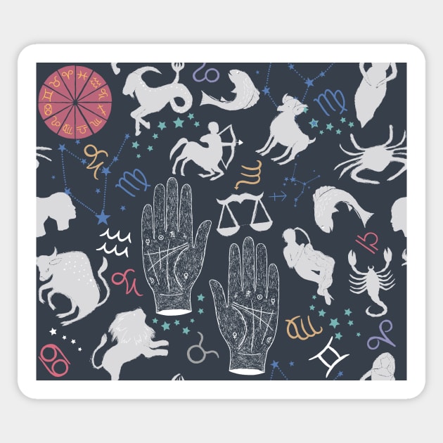 Astrology and Zodiac Sticker by Flyingrabbit